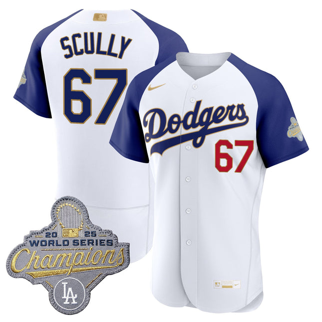 Men's Los Angeles Dodgers "Gold Collection" Premier Elite Jersey - All Stitched
