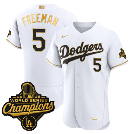 Men's Los Angeles Dodgers "Gold Collection" Premier Elite Jersey - All Stitched