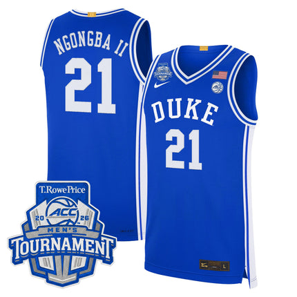 Men's Duke Blue Devils 2026 ACC Conference Tournament Champions Basketball Jersey - All Stitched