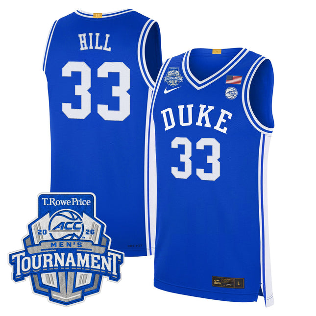 Men's Duke Blue Devils 2026 ACC Conference Tournament Champions Basketball Jersey - All Stitched