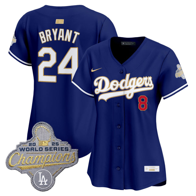 Women's Los Angeles Dodgers "Gold Collection" Premier Limited Jersey - All Stitched