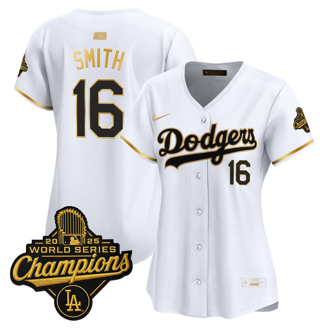 Women's Los Angeles Dodgers "Gold Collection" Premier Limited Jersey - All Stitched