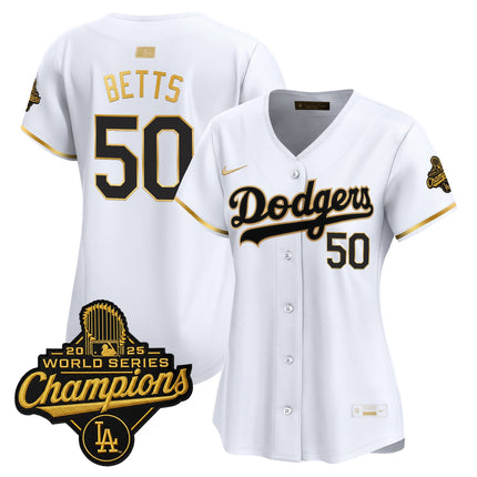 Women's Los Angeles Dodgers "Gold Collection" Premier Limited Jersey - All Stitched
