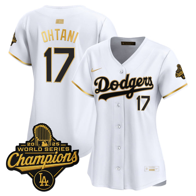 Women's Los Angeles Dodgers "Gold Collection" Premier Limited Jersey - All Stitched