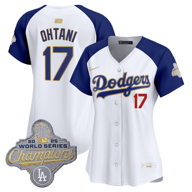 Women's Los Angeles Dodgers "Gold Collection" Premier Limited Jersey - All Stitched