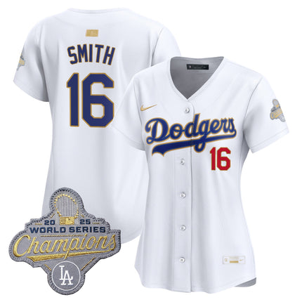 Women's Los Angeles Dodgers "Gold Collection" Premier Limited Jersey - All Stitched