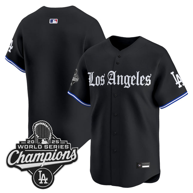 Los Angeles Dodgers "Gothic Edition" Vapor Premier Limited Jersey - All Stitched