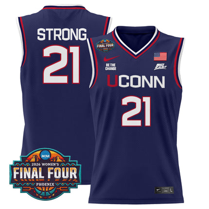 Men's Size - UConn Huskies 2026 Women's Tournament Final Four Basketball Jersey - All Stitched