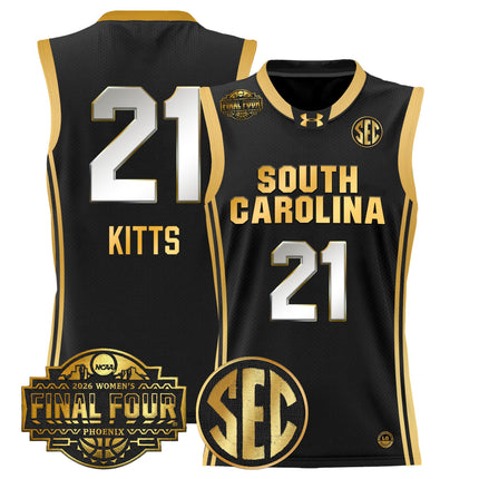 Men's Size South Carolina Gamecocks 2026 Women's Tournament Final Four Basketball Jersey - All Stitched