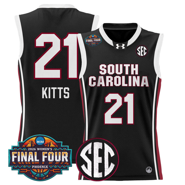 Men's Size South Carolina Gamecocks 2026 Women's Tournament Final Four Basketball Jersey - All Stitched