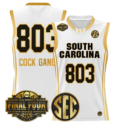 Men's Size South Carolina Gamecocks 2026 Women's Tournament Final Four Basketball Jersey - All Stitched