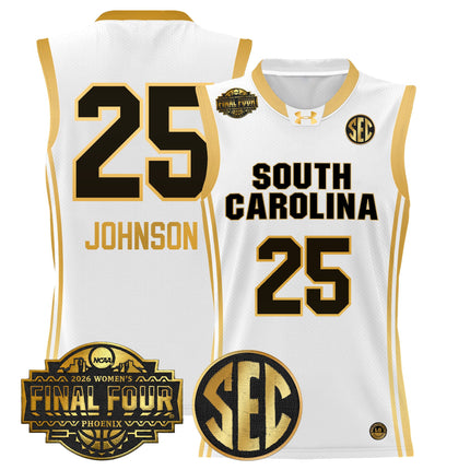 Men's Size South Carolina Gamecocks 2026 Women's Tournament Final Four Basketball Jersey - All Stitched