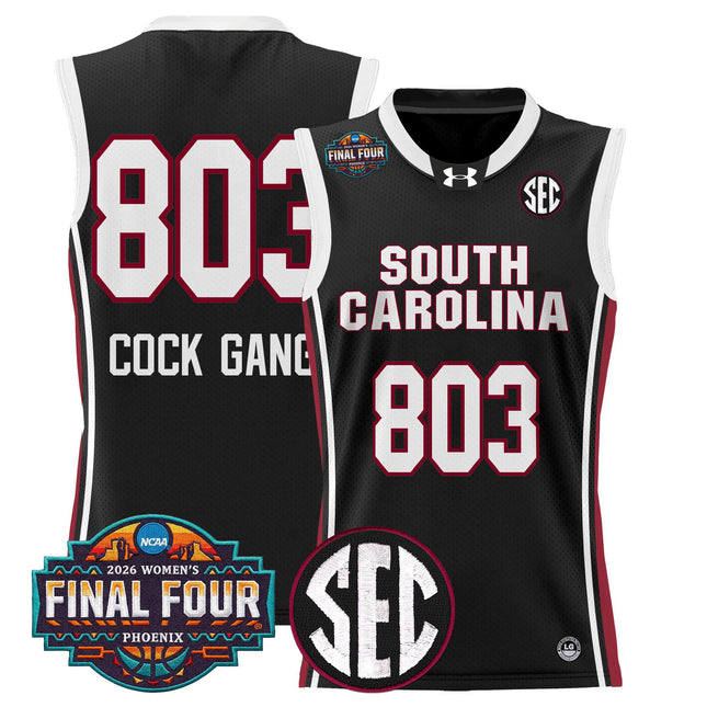 Men's Size South Carolina Gamecocks 2026 Women's Tournament Final Four Basketball Jersey - All Stitched