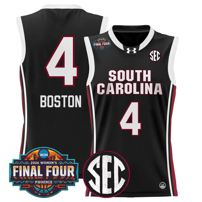 Men's Size South Carolina Gamecocks 2026 Women's Tournament Final Four Basketball Jersey - All Stitched
