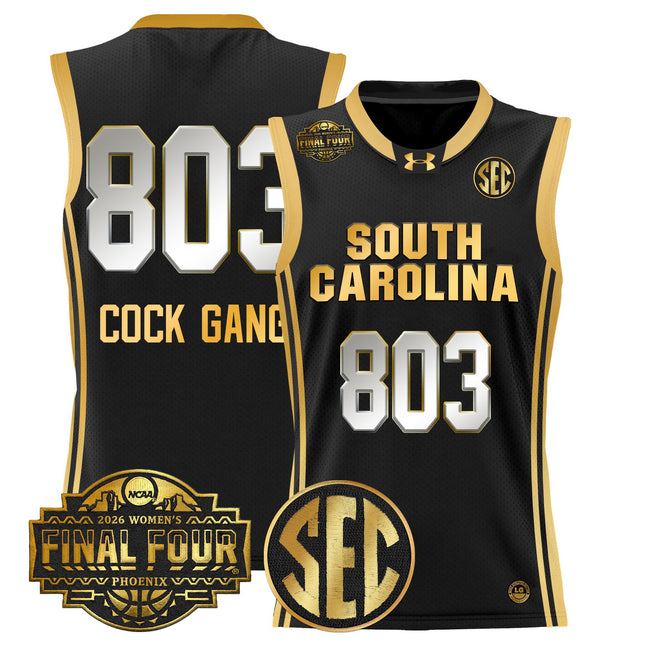 Men's Size South Carolina Gamecocks 2026 Women's Tournament Final Four Basketball Jersey - All Stitched