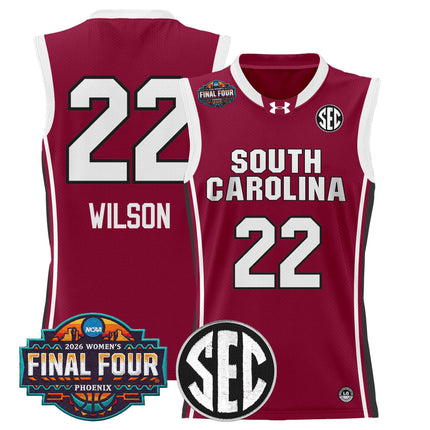 Men's Size South Carolina Gamecocks 2026 Women's Tournament Final Four Basketball Jersey - All Stitched