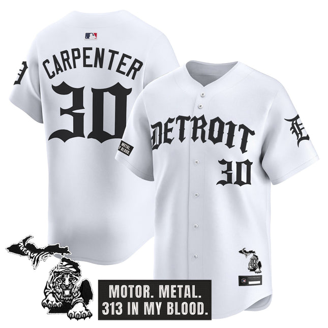 Men's Detroit Tigers 'Old English Edition' Vapor Premier Limited Jersey - All Stitched
