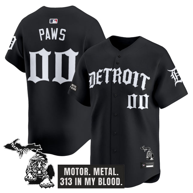 Men's Detroit Tigers 'Old English Edition' Vapor Premier Limited Jersey - All Stitched