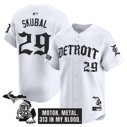 Men's Detroit Tigers 'Old English Edition' Vapor Premier Limited Jersey - All Stitched