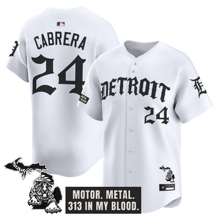 Men's Detroit Tigers 'Old English Edition' Vapor Premier Limited Jersey - All Stitched