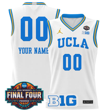 UCLA Bruins 2026 Women's Tournament Final Four Custom Basketball Jersey - All Stitched