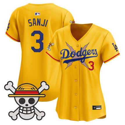 Women's Los Angeles Dodgers x One Piece Vapor Premier Limited Jersey - Stitched