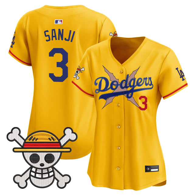 Women's Los Angeles Dodgers x One Piece Vapor Premier Limited Jersey - Stitched