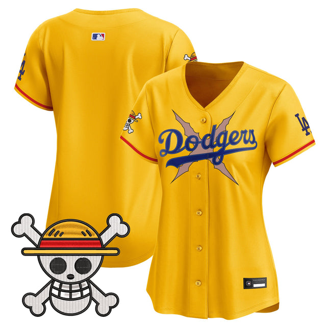 Women's Los Angeles Dodgers x One Piece Vapor Premier Limited Jersey - Stitched