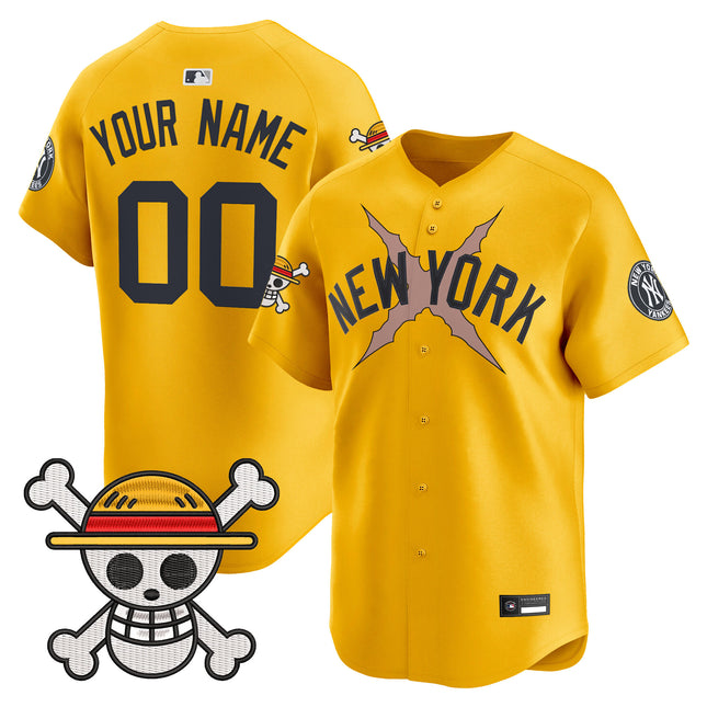 New York Yankees x One Piece Vapor Premier Limited Custom Jersey - Stitched