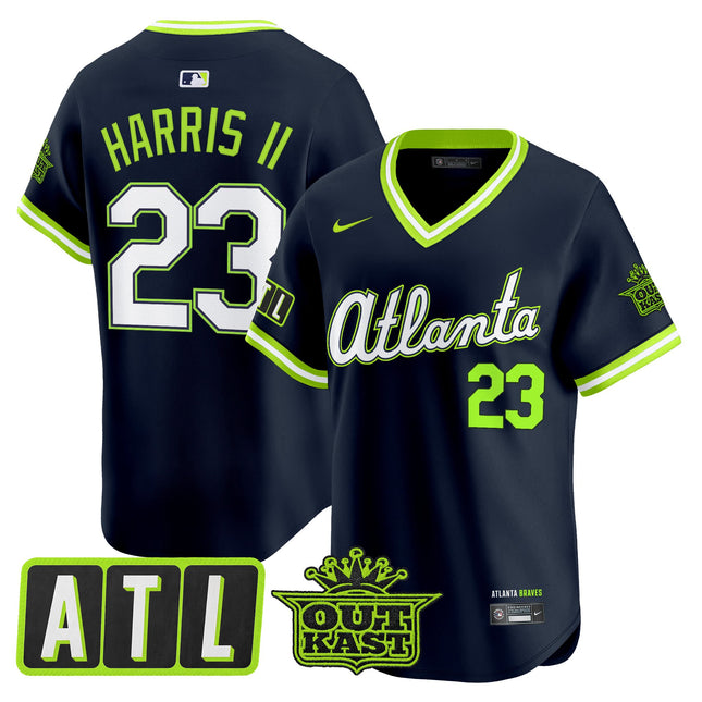Men's Atlanta Braves 2026 City Connect x Outkast Vapor Premier Limited Jersey - All Stitched