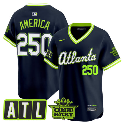 Men's Atlanta Braves 2026 City Connect x Outkast Vapor Premier Limited Jersey - All Stitched