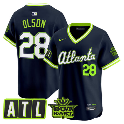 Men's Atlanta Braves 2026 City Connect x Outkast Vapor Premier Limited Jersey - All Stitched
