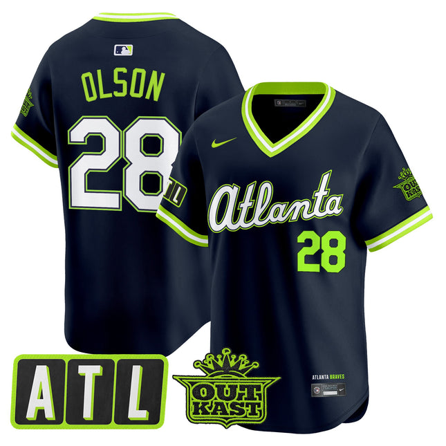 Men's Atlanta Braves 2026 City Connect x Outkast Vapor Premier Limited Jersey - All Stitched