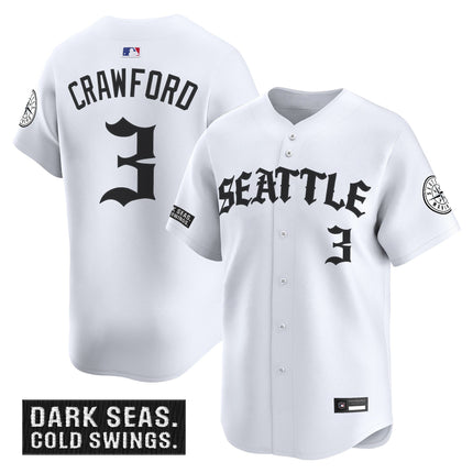 Men's Seattle Mariners 'Old English Edition' Vapor Premier Limited Jersey - All Stitched