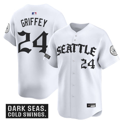 Men's Seattle Mariners 'Old English Edition' Vapor Premier Limited Jersey - All Stitched