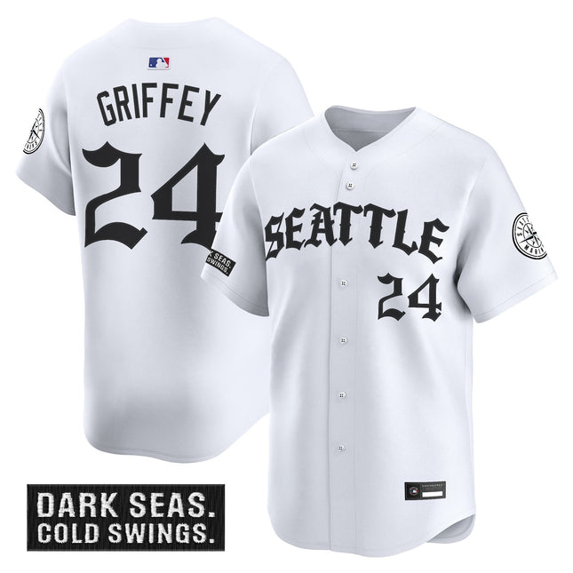 Men's Seattle Mariners 'Old English Edition' Vapor Premier Limited Jersey - All Stitched