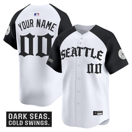 Seattle Mariners 'Old English Edition' Vapor Premier Limited Custom Jersey - All Stitched