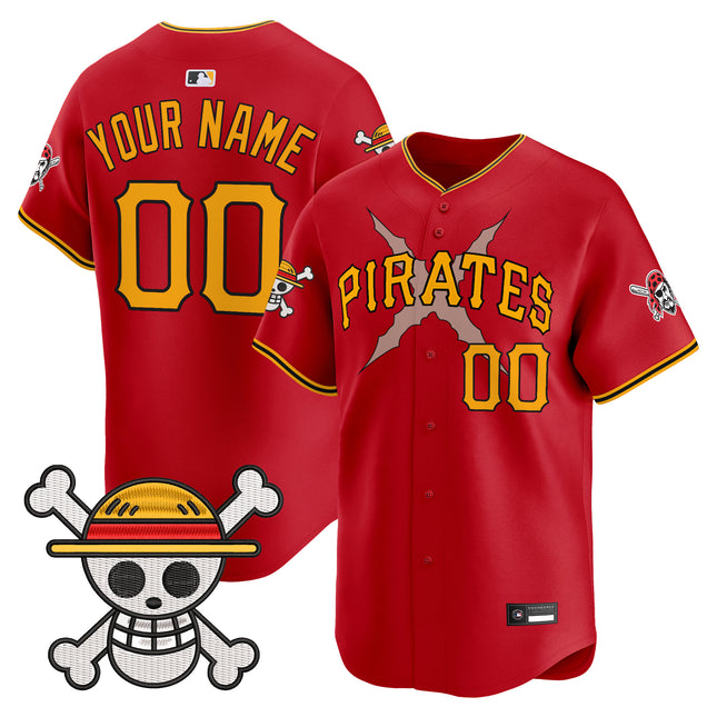 Pittsburgh Pirates x One Piece Vapor Premier Limited Custom Jersey - Stitched