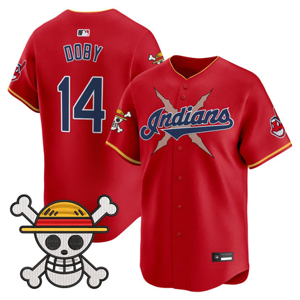 Men's Cleveland Indians x One Piece Vapor Premier Limited Jersey - Stitched