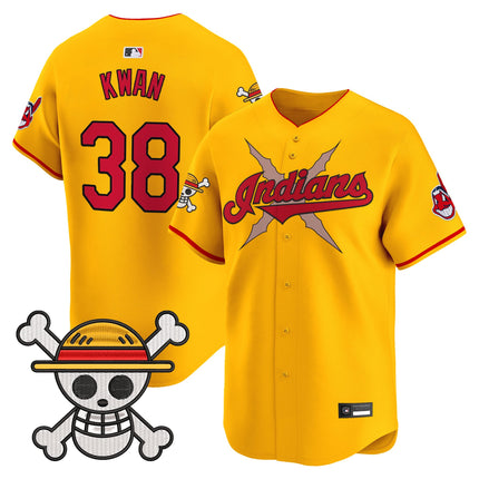 Men's Cleveland Indians x One Piece Vapor Premier Limited Jersey - Stitched
