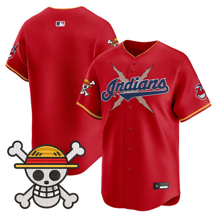 Men's Cleveland Indians x One Piece Vapor Premier Limited Jersey - Stitched