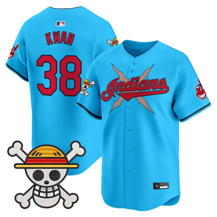 Men's Cleveland Indians x One Piece Vapor Premier Limited Jersey - Stitched