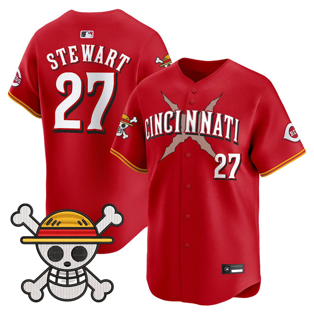 Men's Cincinnati Reds x One Piece Vapor Premier Limited Jersey - Stitched