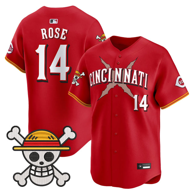 Men's Cincinnati Reds x One Piece Vapor Premier Limited Jersey - Stitched