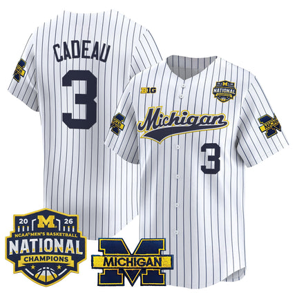 Men's Michigan Wolverines 2026 National Champions Patch Vapor Baseball Jersey - All Stitched