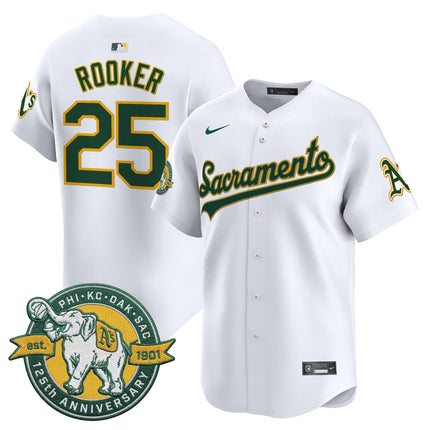 Men's Athletics 'Sacramento Edition' Vapor Premier Limited Jersey - 125th Anniversary Patch - All Stitched