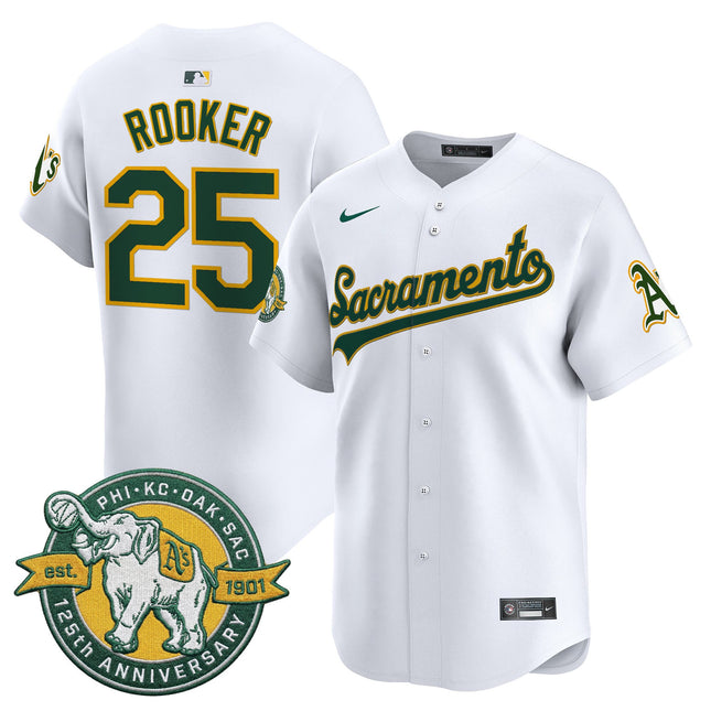 Men's Athletics 'Sacramento Edition' Vapor Premier Limited Jersey - 125th Anniversary Patch - All Stitched