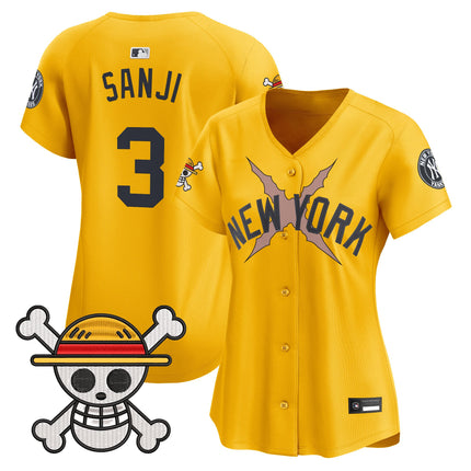 Women's New York Yankees x One Piece Vapor Premier Limited Jersey - Stitched