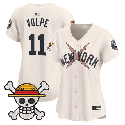 Women's New York Yankees x One Piece Vapor Premier Limited Jersey - Stitched