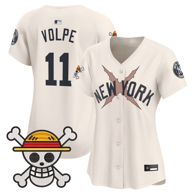 Women's New York Yankees x One Piece Vapor Premier Limited Jersey - Stitched
